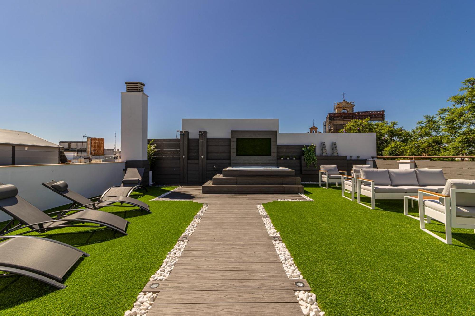 Allo Apartments Plateros Centro Jacuzzi Comunitario Jerez de la Frontera Esterno foto