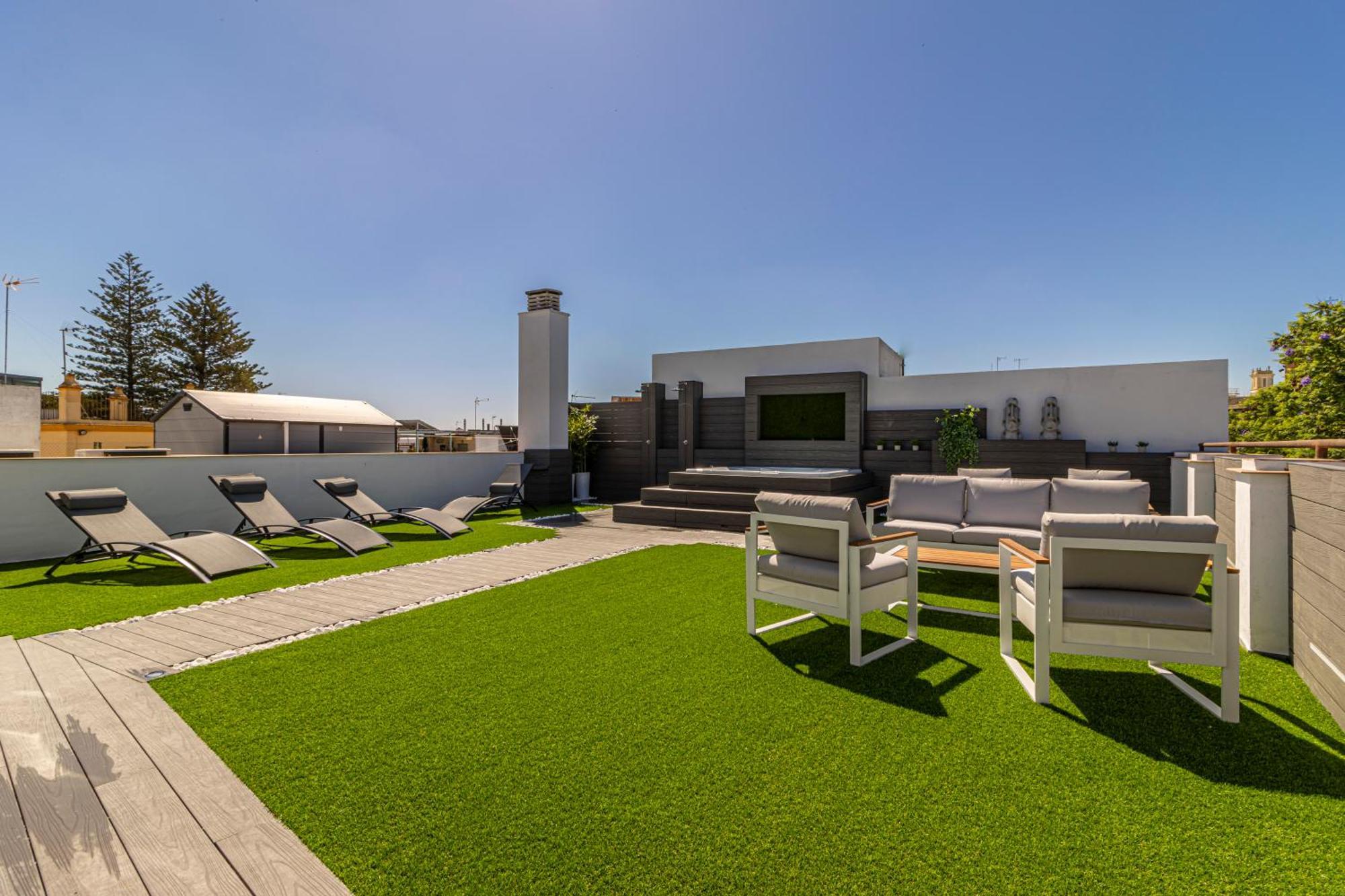 Allo Apartments Plateros Centro Jacuzzi Comunitario Jerez de la Frontera Esterno foto