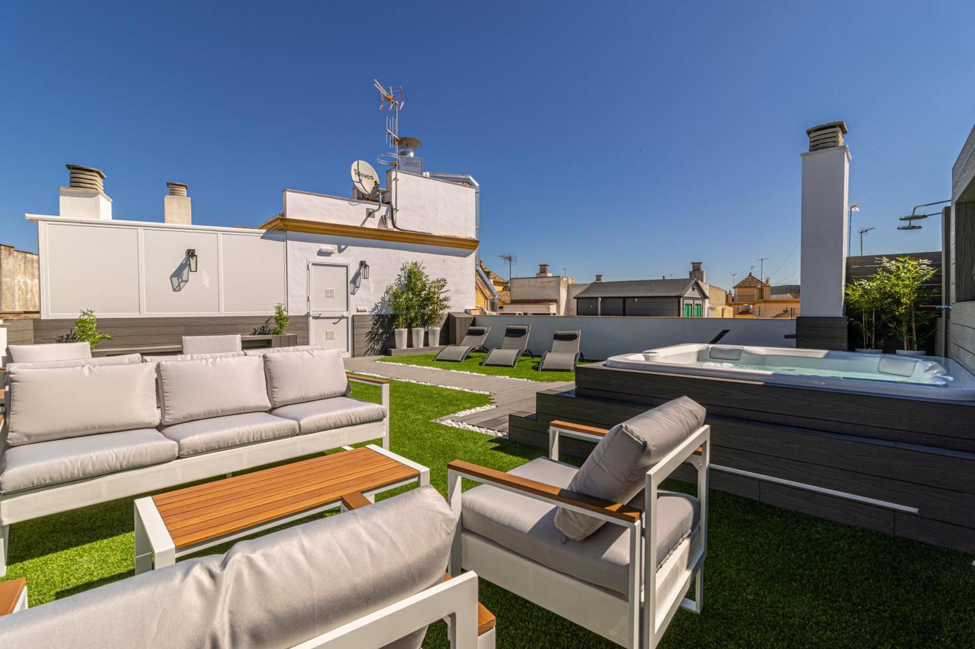Allo Apartments Plateros Centro Jacuzzi Comunitario Jerez de la Frontera Esterno foto